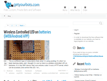 Tablet Screenshot of getyourbots.com
